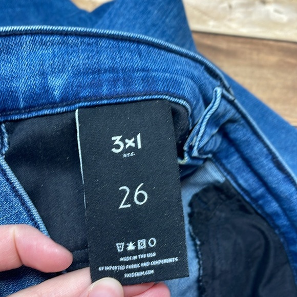 3x1 High Rise Cropped Jeans in Wilton Wash 26 A2 - Picture 5 of 9